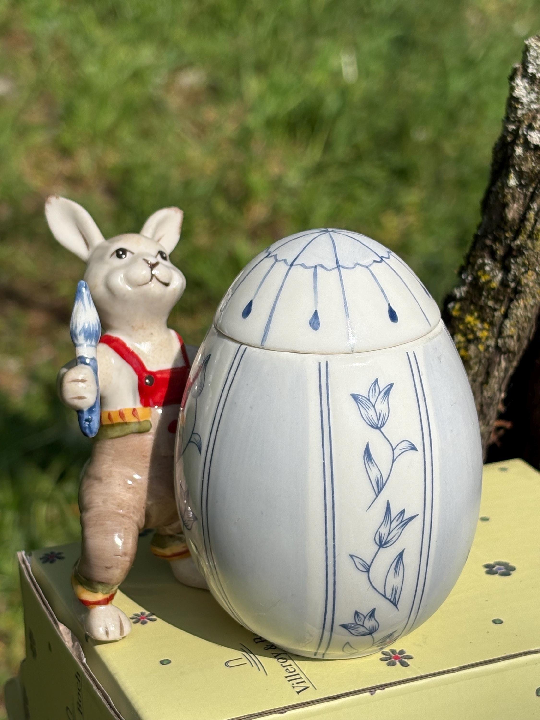 ビレロイボッホ　イースター　バニー　うさぎ　置物 Villeroy boch bunny - Etsy 日本