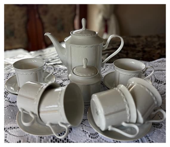 Vintage Rosenthal Classic Pearl China Tea Set – “anna White Rose