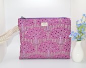 Zipper Bag from Tilda Fabric Quilt Collection- Handmade  - Orchard of Trees Theme, Project Pouch, Gift for Her, Project Bag