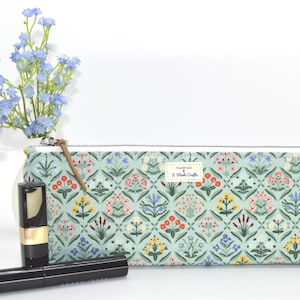 Zipper Pouch handmade from Rifle Paper Co Fabric, perfect for Pencils, Crochet Hooks, Makeup Brushes, Craft Tools, Pen Pouch, Perfect Gift