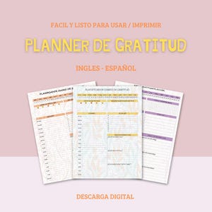 Planificador Diario de Gratitud/ Daily Gratitude Planner