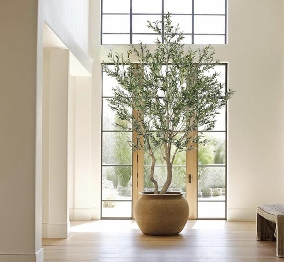8’ or 10' Faux Olive Tree, Artificial Olive Tree, 8’ Olive Tree, 10' Olive Tree, Extra Large Olive Tree, 120" Olive Tree