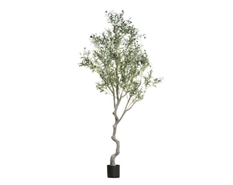 Faux Crooked Trunk Olive Tree, Crooked Trunk Olive Tree, Artificial Olive Tree, High End Flora, Faux Olive Tree
