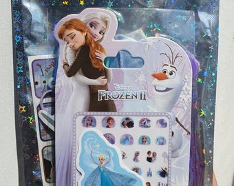 Trousse de toilette Elsa La Reine des neiges, ongles phosphorescents, accessoires pour cheveux