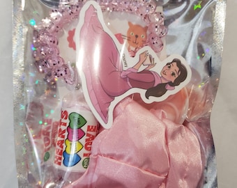 Princess Party Favor Bag, Hair Accessories, Vegan Sweets