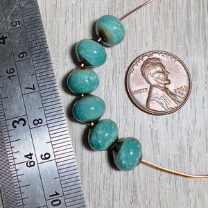 Enameled blue beads, small round turquoise beads, jewelry making beads, enamel, bead, small round beads, turquoise beads, Artisan Beads Plus image 7