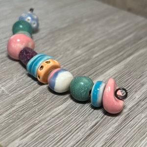 handmade ceramic beads ceramic art beads torch fire enamel beads handmade art stoneware beads artisan beads plus art beads image 2