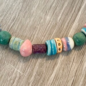 handmade ceramic beads ceramic art beads torch fire enamel beads handmade art stoneware beads artisan beads plus art beads image 3