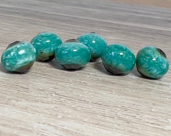 Enameled blue beads, small round turquoise beads, jewelry making beads, enamel, bead, small round beads, turquoise beads, Artisan Beads Plus