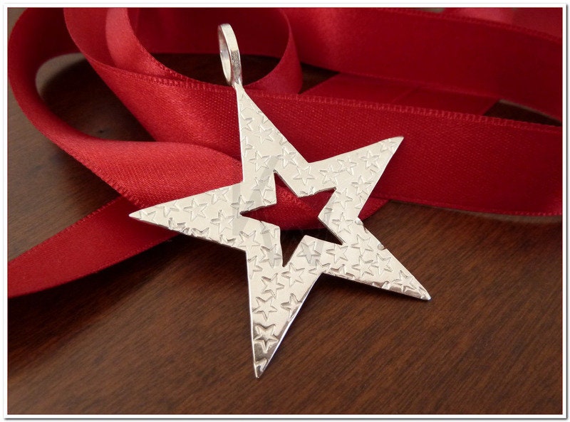 Étoile - Décoration de Noël en Argent