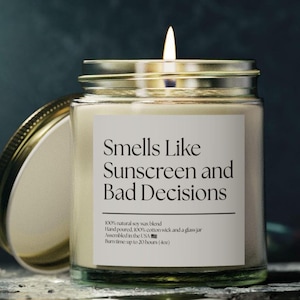 Smells Like Custom Candle – Funny Birthday Gift, Bridesmaid Gift, Personalized Candle, Gift for Her, Soy Candle, Friend Gift