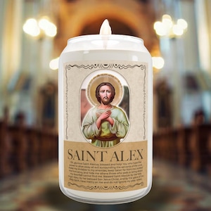 Saint Alex Scented Candle | Spiritual Protection & Positive Energy | Relaxing Aroma For Home Decor