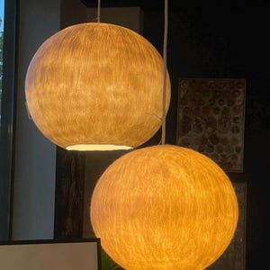 Merino Wool Felt Pendant Light: Round Modern Lamp