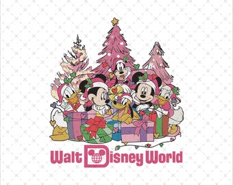 Retro Mouse And Friends Svg, Christmas Squad Svg, Postać Xmas, Wakacje rodzinne, Przyjaciele Bożego Narodzenia, Koszulka świąteczna, Sezon świąteczny Svg