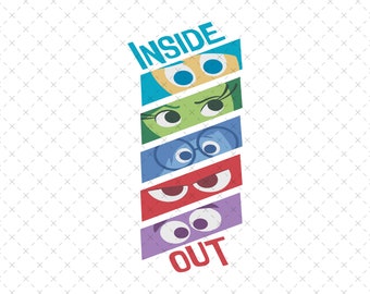 Inside Out 2 PNG SVG, Inside Out 2 Anger, Joy, Disgust, Sadness, Fear, Ennui, Envy, Embarrassment, Anxiety, Inside Out Faces, Poster