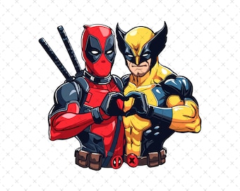 Deadpool 3 Png, Deadpool & Wolverine Png, Deadpool 3 Movie Png, Ryan Reynolds Hugh Jackman Png, Superhero X-Men Png, Only Png