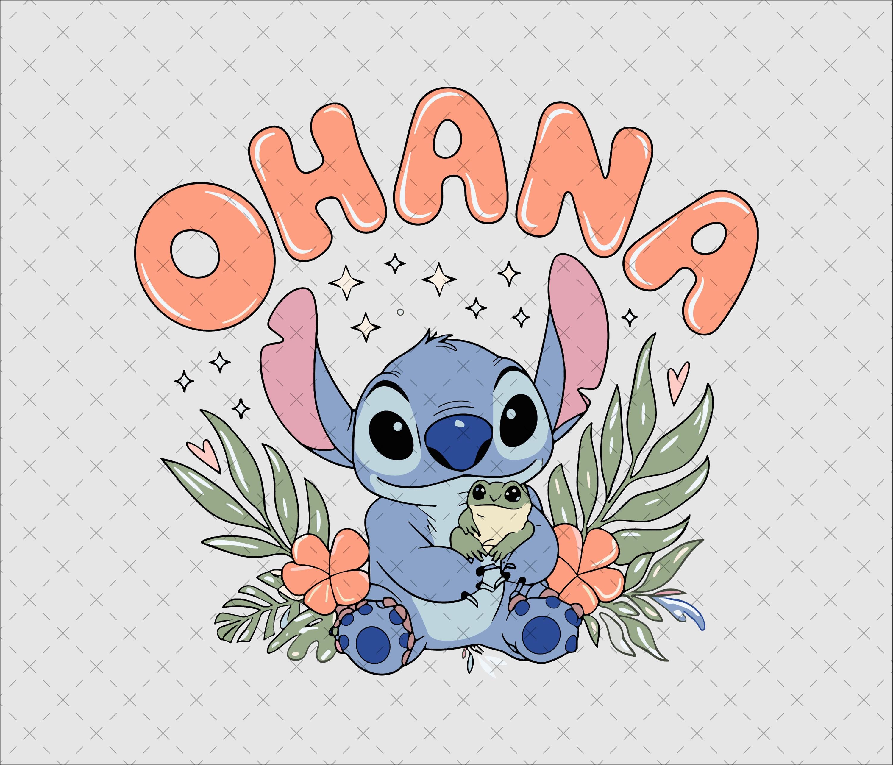 スティッチSVG、スティッチPNG、スティッチオハナは家族を意味するPNG