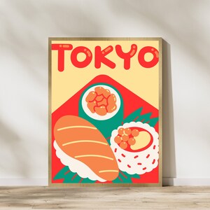 Tokyo art poster | Japanese city poster | Japanese Art Print | Asian Printable Art | Minimalist wall decoration