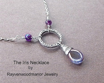 The Iris Necklace By Rayvenwoodmanor Jewelry Silver Eternity Circle