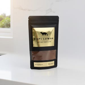 ワイルドコピルアックコーヒー | 2.8オンス | 80g | 厳選された手摘みブレンド豆、新鮮な焙煎、純粋な本物の認定コピルアックアラビカシベット