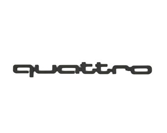 Quattro Emblem For Audi | Badge | Side | Fender | Front |
