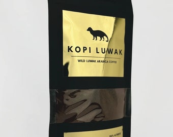 Authentic Wild Kopi Luwak Coffee | Arabica Civet Beans (80g) - Etsy