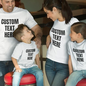 Customized Family Matching Shirts Personalized Sibling Shirts Matching Family Vacation Shirts Match Familyshirt Giftfor Entire Family