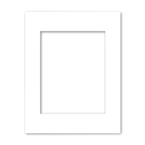 May include: A white picture frame with a white mat.
