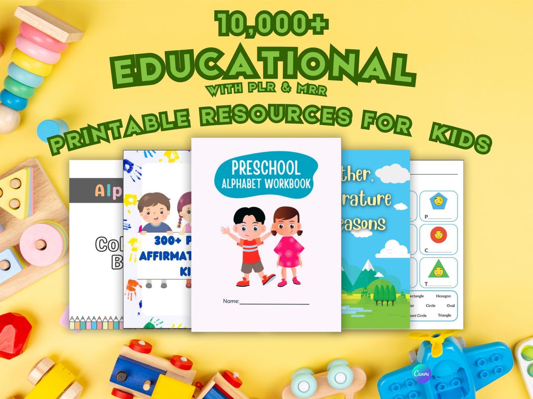 Printable Learning Tools Kids' Educational Tools – Editable Printable Worksheets & Canva ...