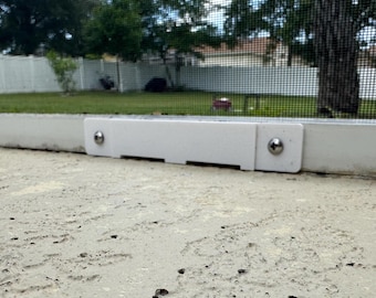 Afvoerset schermruimte (4 stuks) – waterafvoersysteem veranda voor aluminium onderbalk behuizing