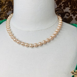 90s SIGNED MONET Faux Pearl necklace