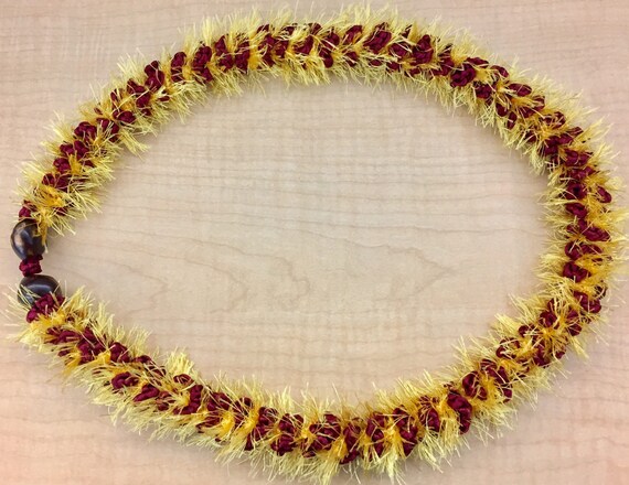 Hawaiian Rattail Ribbon Lei Graduation Wedding Anniversary Special Gift Handmade
