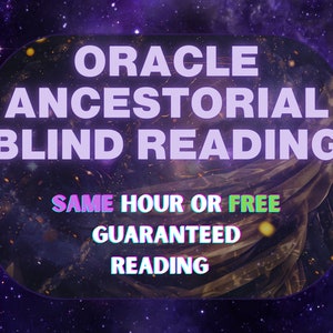 Lettura cieca di Oracle Ancestorial / Stessa ora / Stesso giorno / PDF + immagine