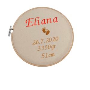 Stickrahmen rund/ personalisiert