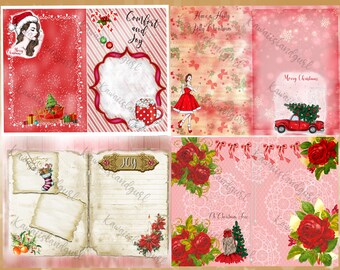 Comfort & Joy~digital papers, journal kit