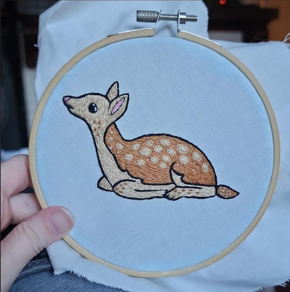 ベビーディアの手刺繍フープ壁掛け、刺繍壁アート、刺繍アート、刺繍 