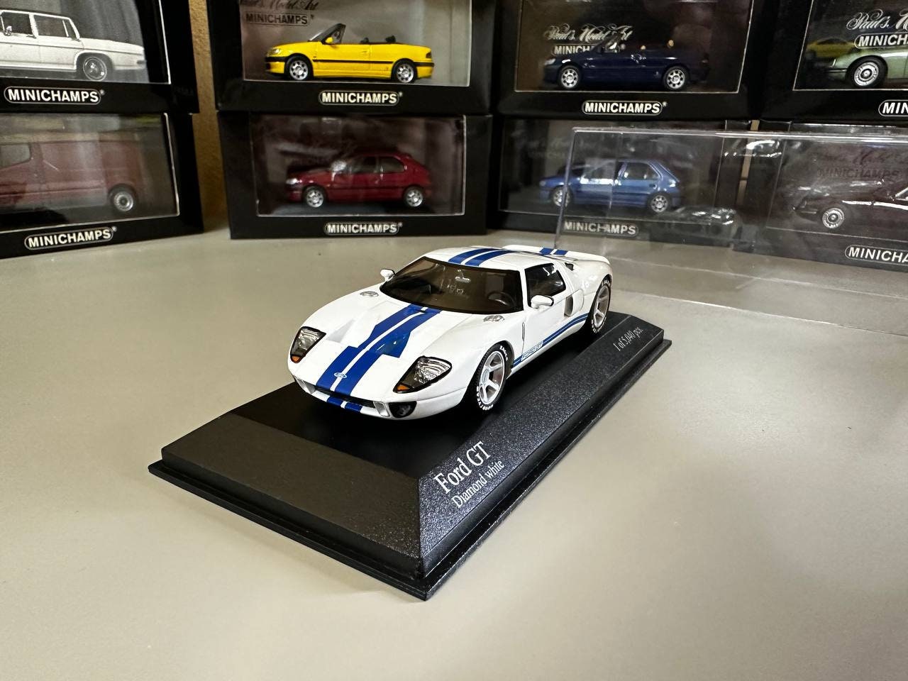 Ford Gt 1:43 Minichamps White - Etsy