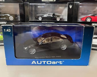 ミニカー AUTOart Mercedes-Benz S63 AMG 1:43 1/43 Autoart Mercedes Benz S-Class S63 AMG Silver Sedan