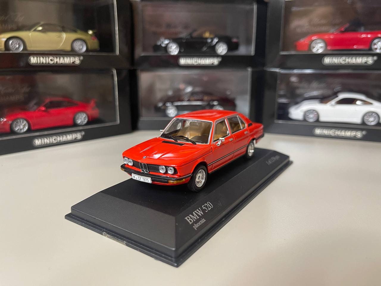 Bmw 520 E12 1:43 Minichamps Phoenix Red - Etsy