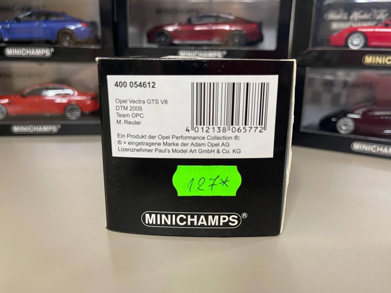 Opel Vectra GTS V8 DTM 2005 Team Opc M.reuter 1:43 Minichamps - Etsy
