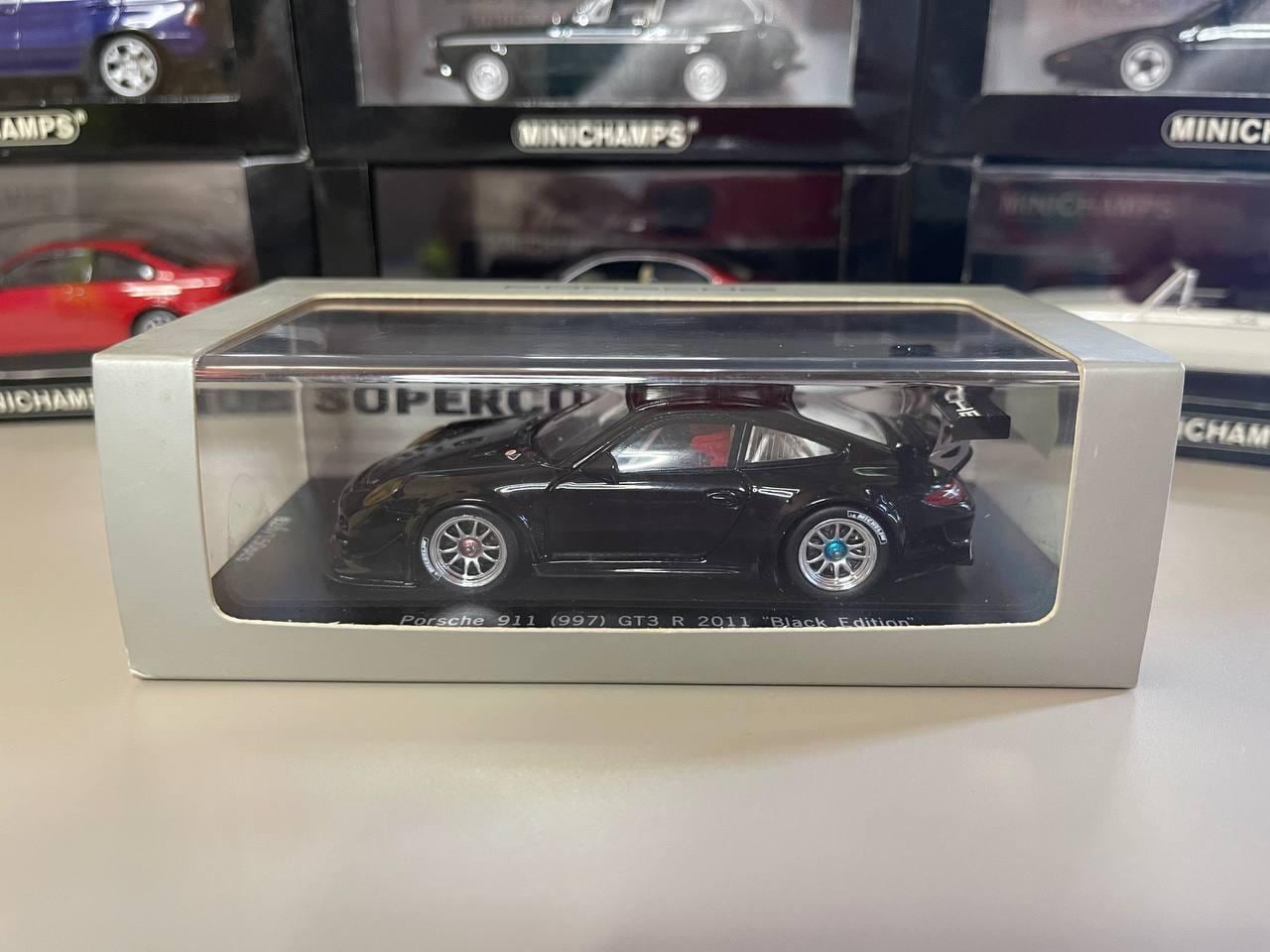Porsche 911 (997) GT 3 R 2011 Black Edition 1:43 Spark Black - Etsy
