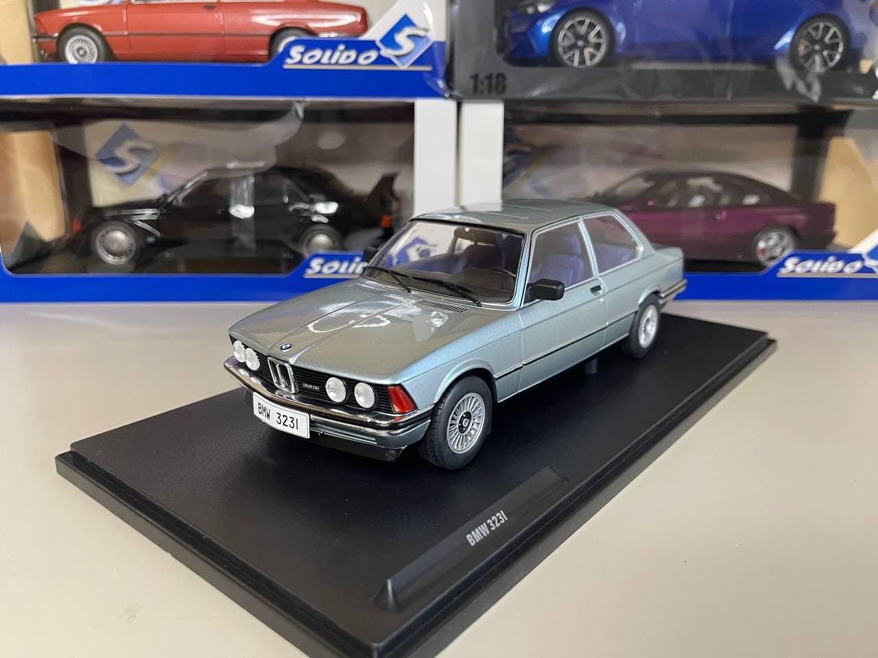 Bmw 323 E21 1:18 Sapphire Blue Solido Miniature - Etsy Israel