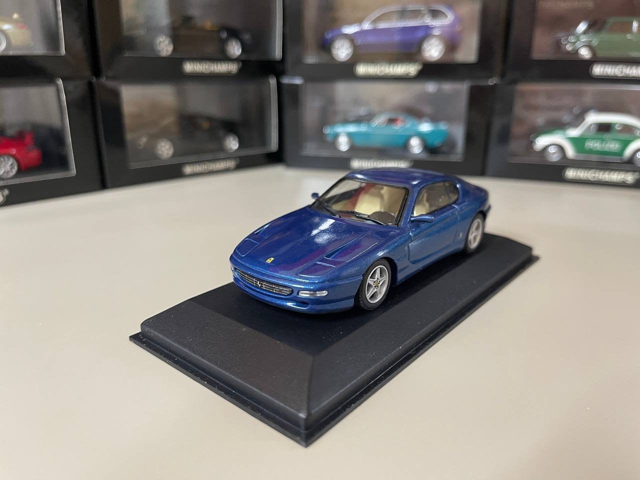 ミニチャンプス フェラーリ456GT クーペ ブルー Minichamps 1/43
