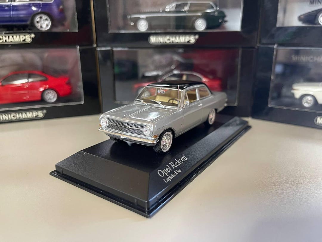 Opel Rekord A 1963 1:43 Minichamps Silver - Etsy