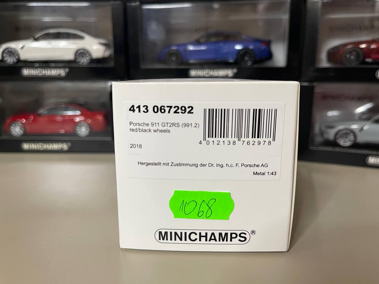 Porsche 911 GT2 RS 1:43 Minichamps Red - Etsy
