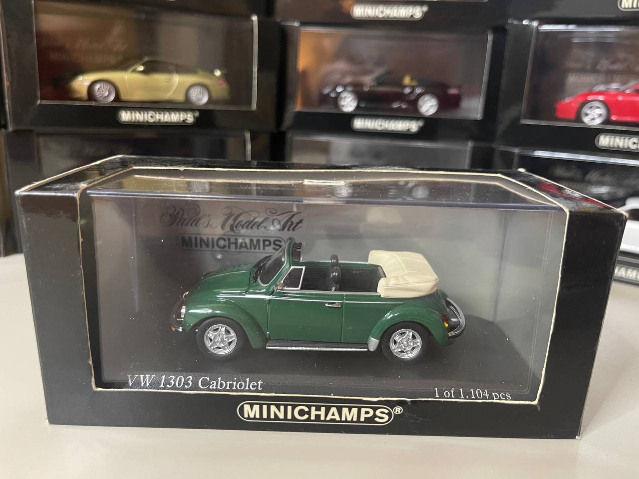MINICHAMPS ミニチャンプス VW 1303 Cabriolet Volkswagen 1303 Cabriolet 1:43 Minichamps Green - Etsy