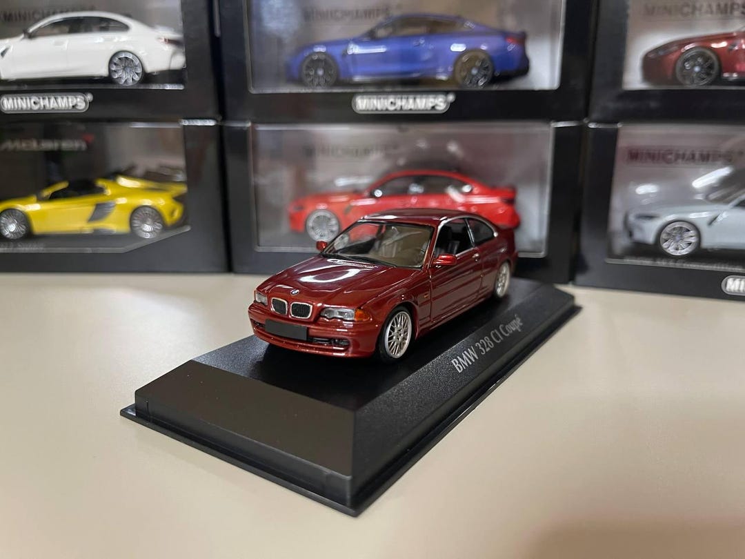 BMW 3 シリーズ 328 E46 1:43 マキシチャンプス レッド - Etsy 日本