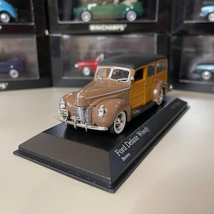 Ford Deluxe Woody 1:43 Minichamps Brown - Etsy