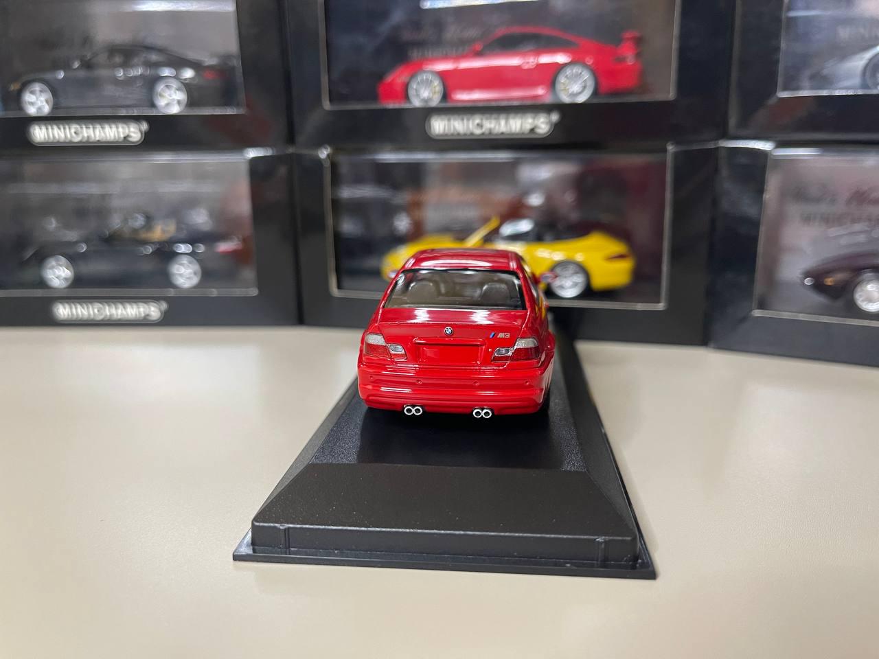 Bmw M3 E46 Coupe 1:43 Minichamps Red - Etsy