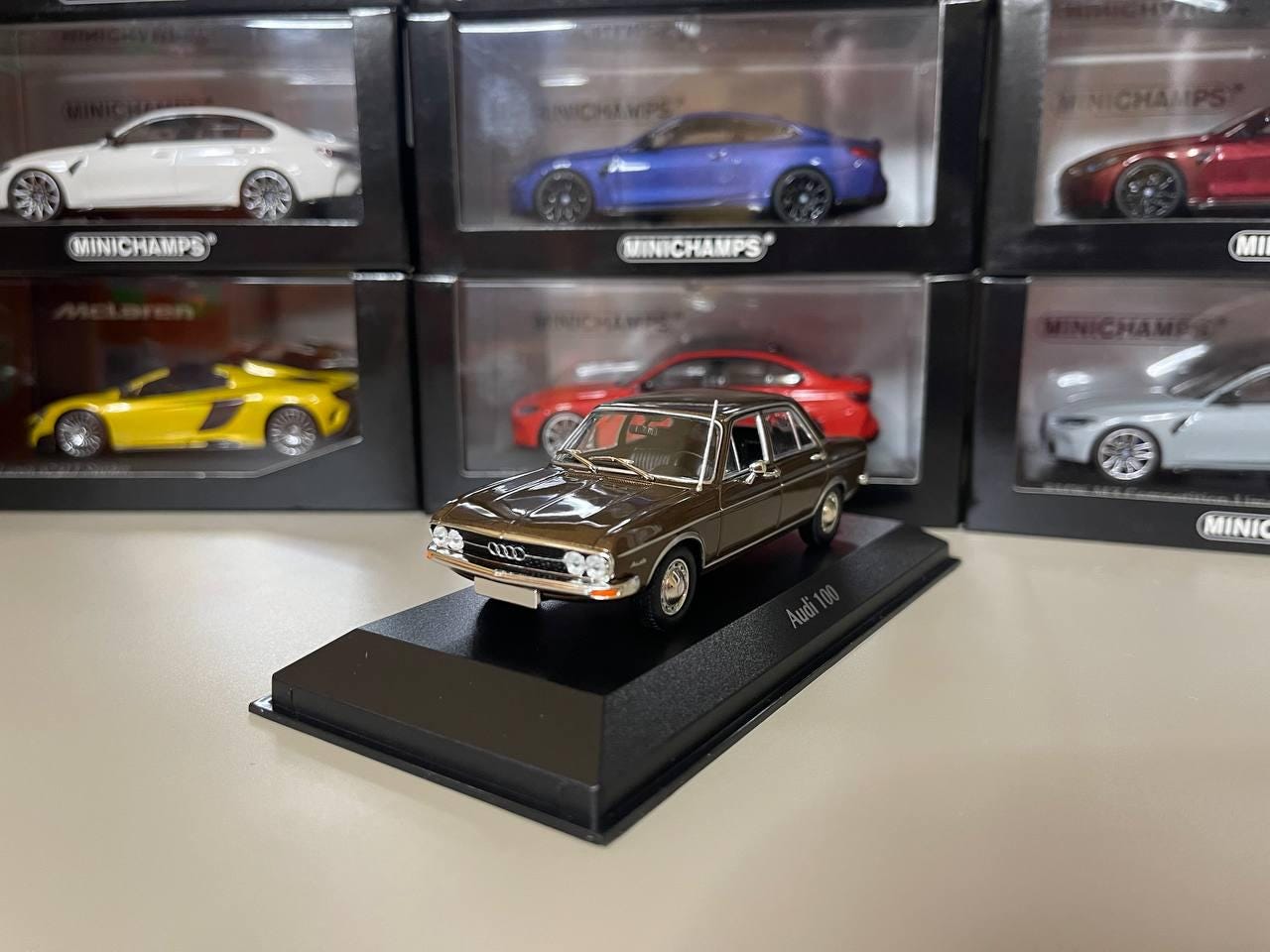 Audi 100 1:43 Maxichamps Brown - Etsy